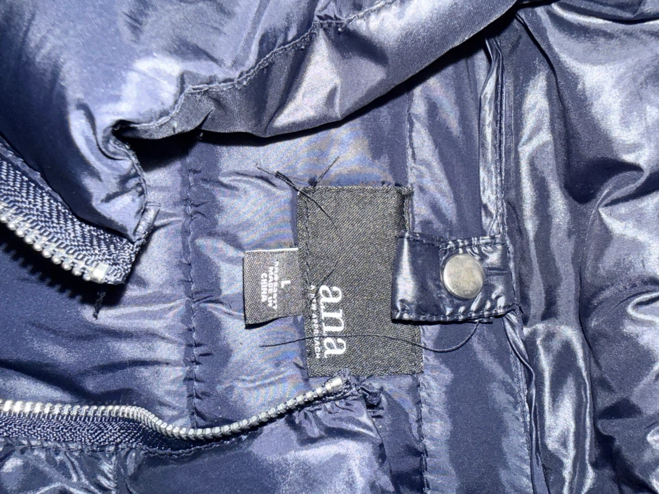ana A New Approach Navy Puffer Jacket - photo 2