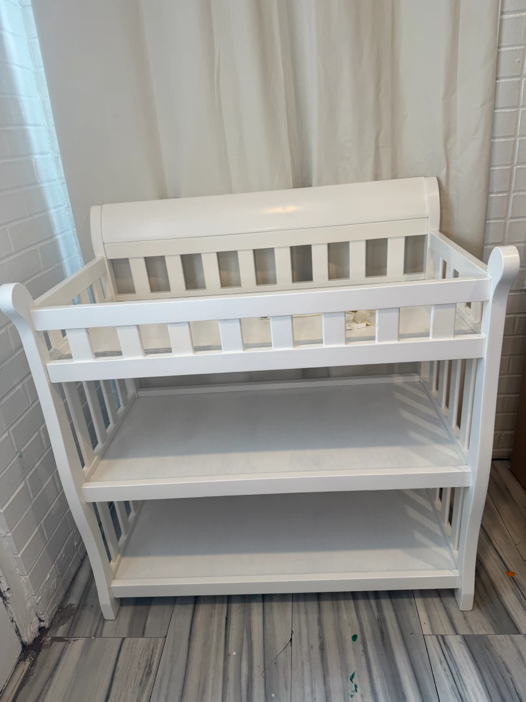 White Wooden Changing Table