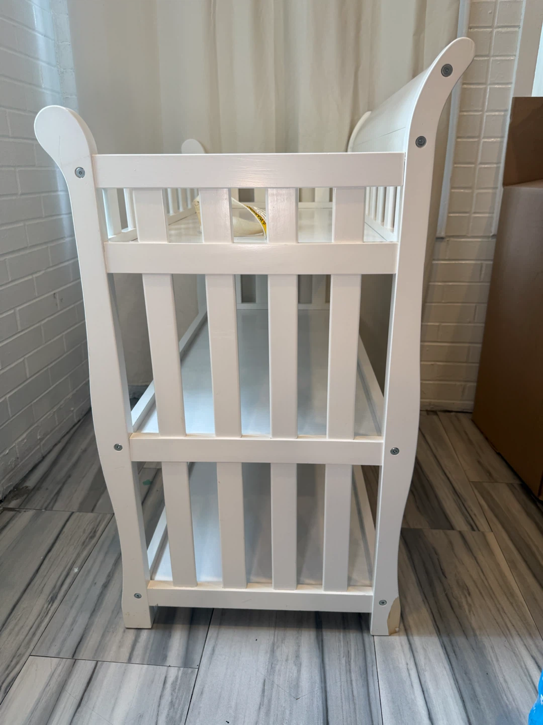 White Wooden Changing Table - photo 3