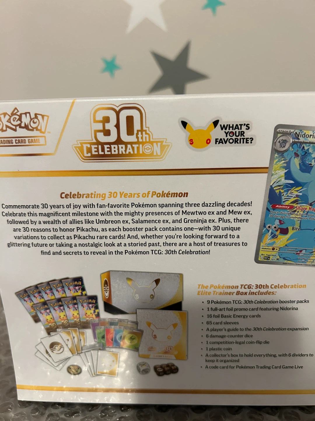 Pokemon 30th Celebration Elite Trainer Box - photo 3