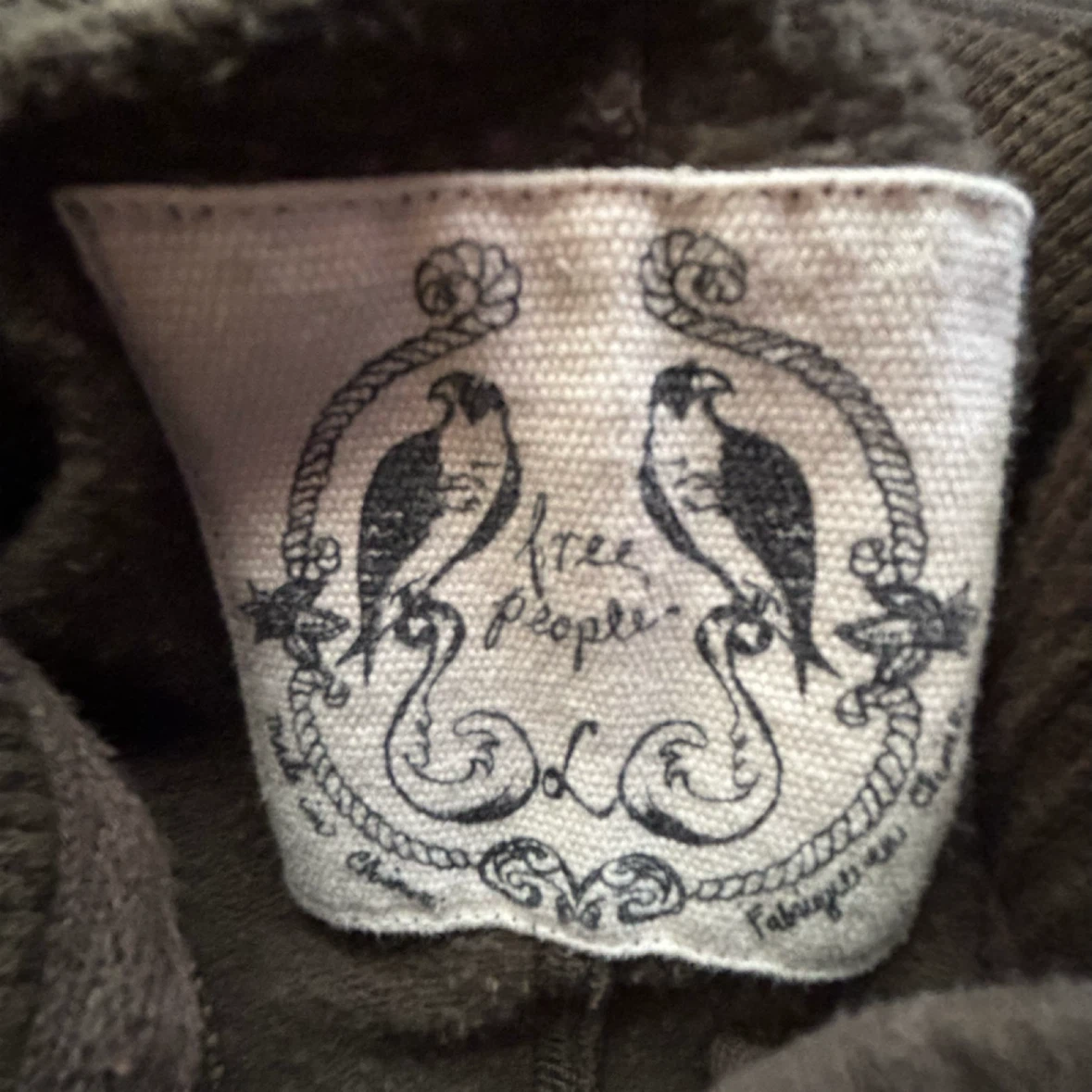 Free People - Olive Hooded Jacket - *Size Women Large* - photo 3