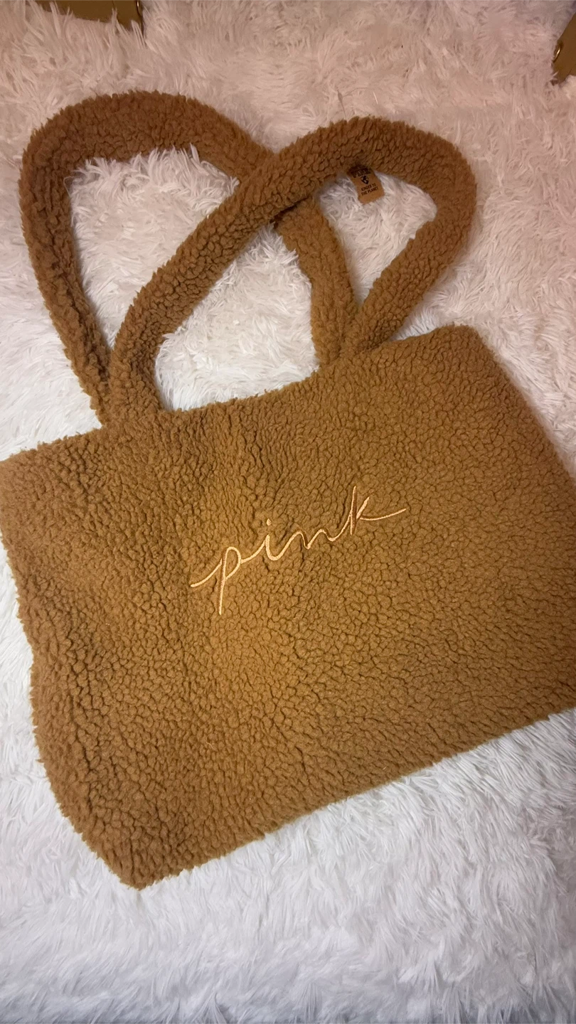 VS PINK Sherpa Tote Bag