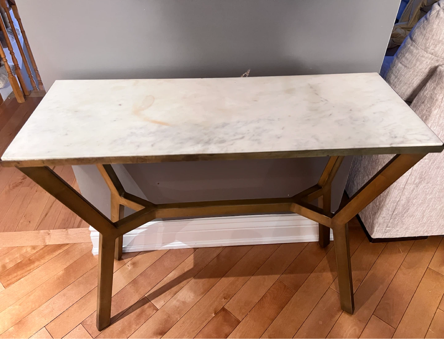 Marble Top Console Table