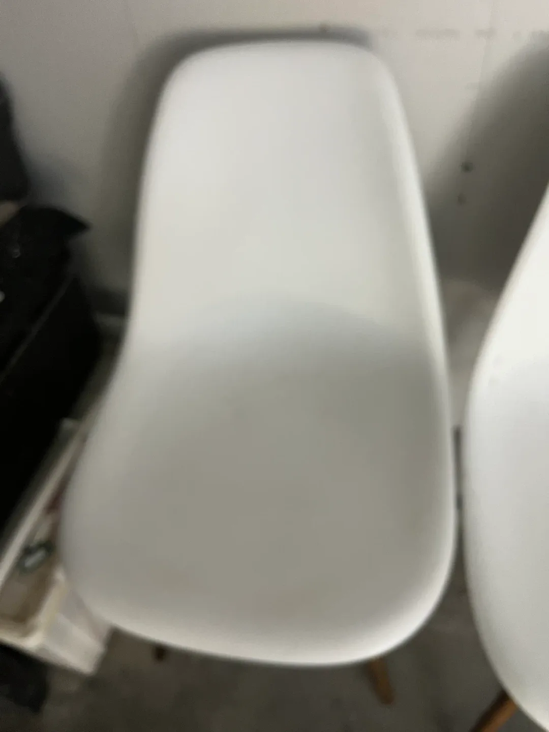 Set of 4 white Eames style dining chairs - photo 5