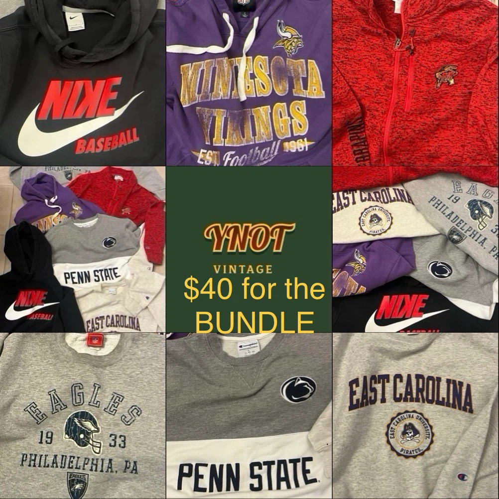 Vintage Men’s size Large Bundle of Athletic Outerwear