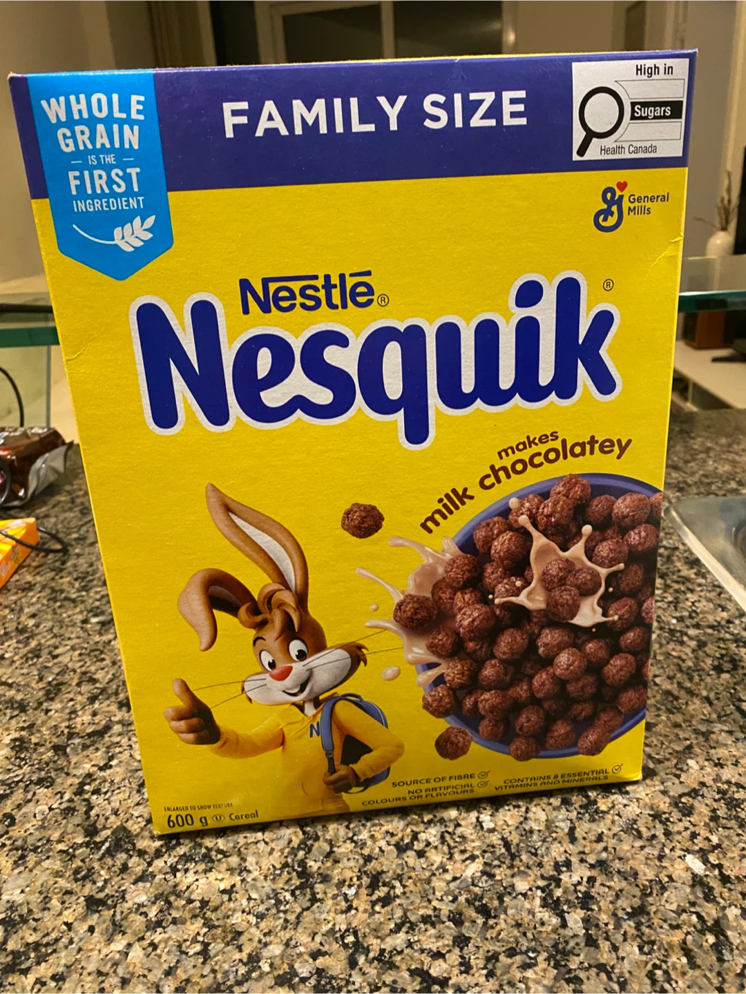 NEW Nestle Nesquik Family Size Cereal 600g