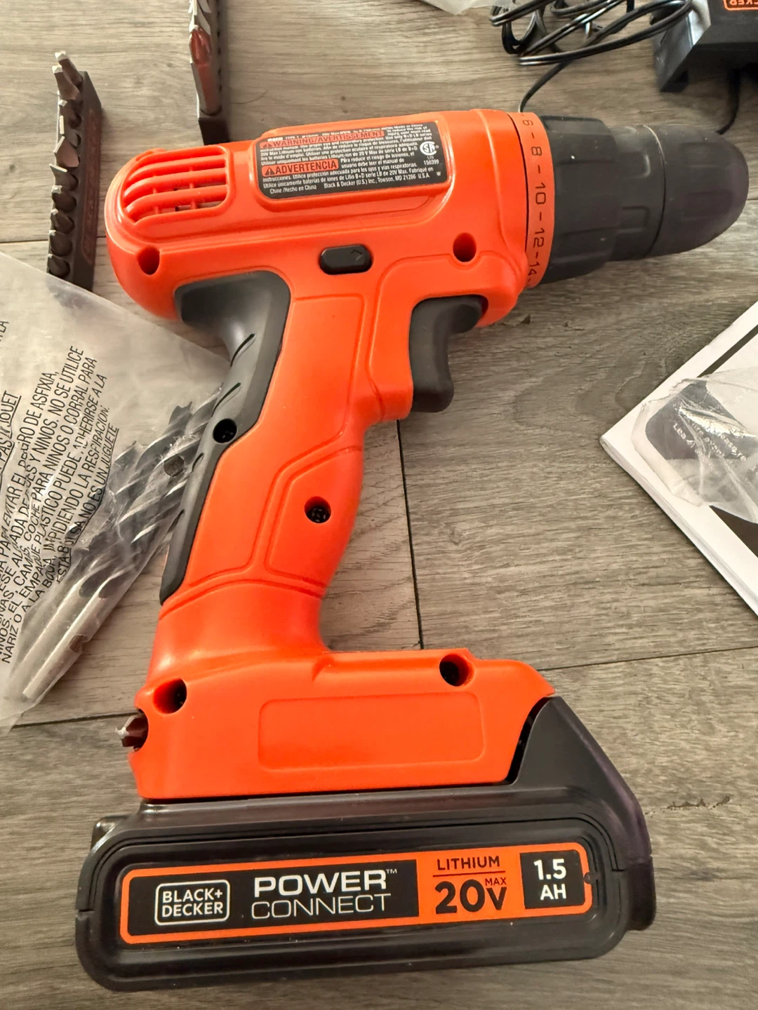 Black+Decker 20V Max Cordless Drill