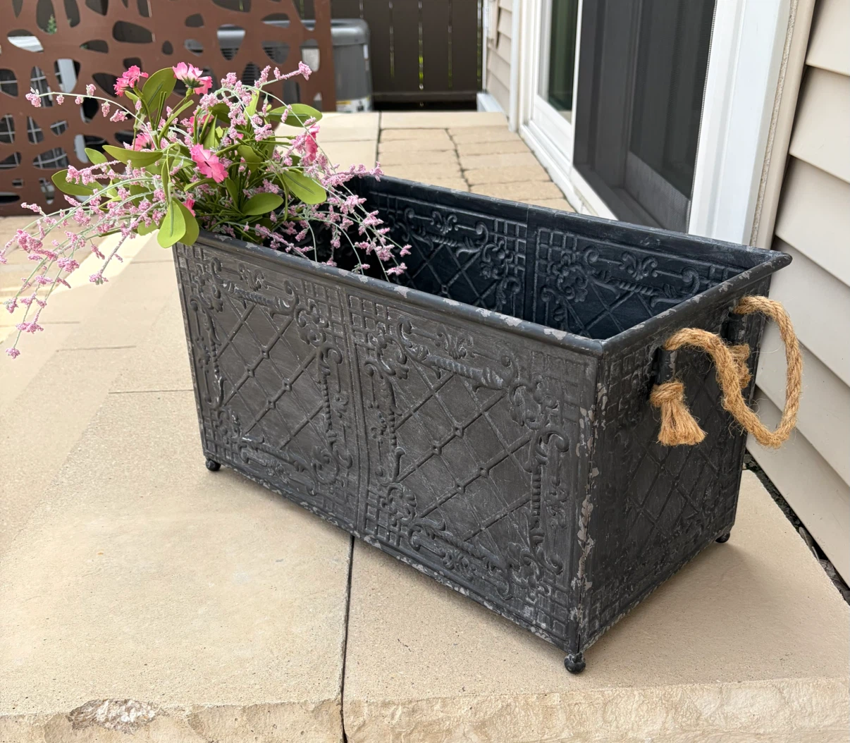 VICTORIAN DESIGN BOX WITH ROPE HANDLES - photo 2