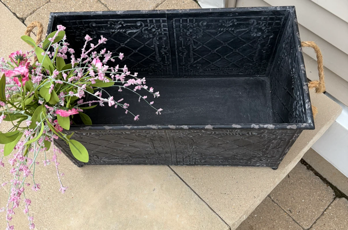 VICTORIAN DESIGN BOX WITH ROPE HANDLES - photo 3