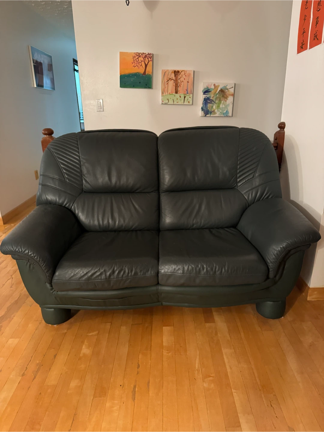 2 piece leather couches