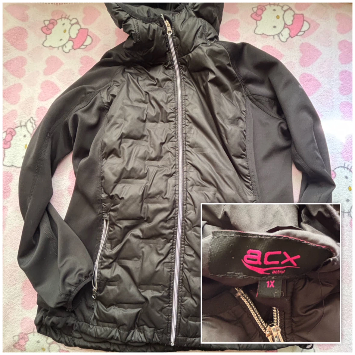 ACX Active - Hooded Jacket - *Size Women 1X/Black*