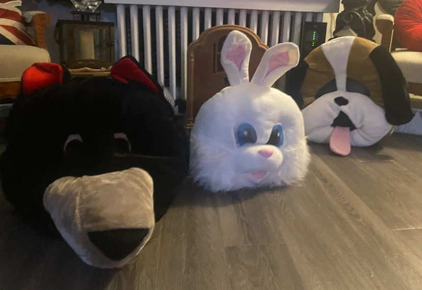Set of 3 Plush Animal Heads $80each obo - photo 4