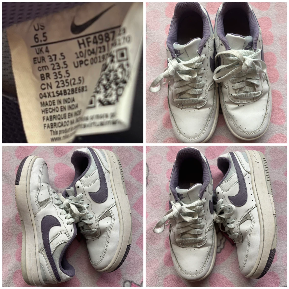 Nike - White & Purple Shoes - *Size Women US 6.5*