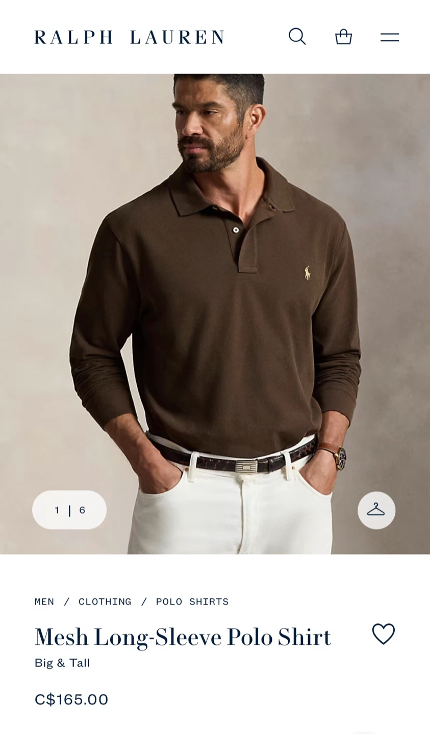 Polo Ralph Lauren Dark Gray Long Sleeve Polo Shirt 165$ (M) - photo 4