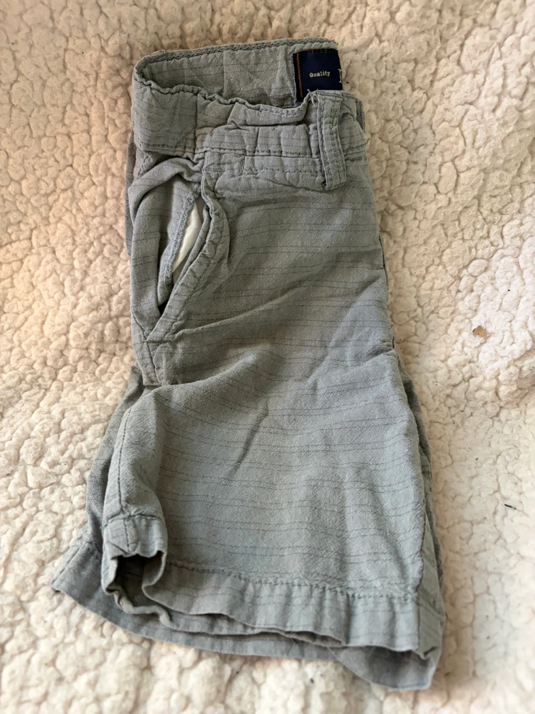 pd&c Boys Gray Cotton Shorts Size 6 - photo 4