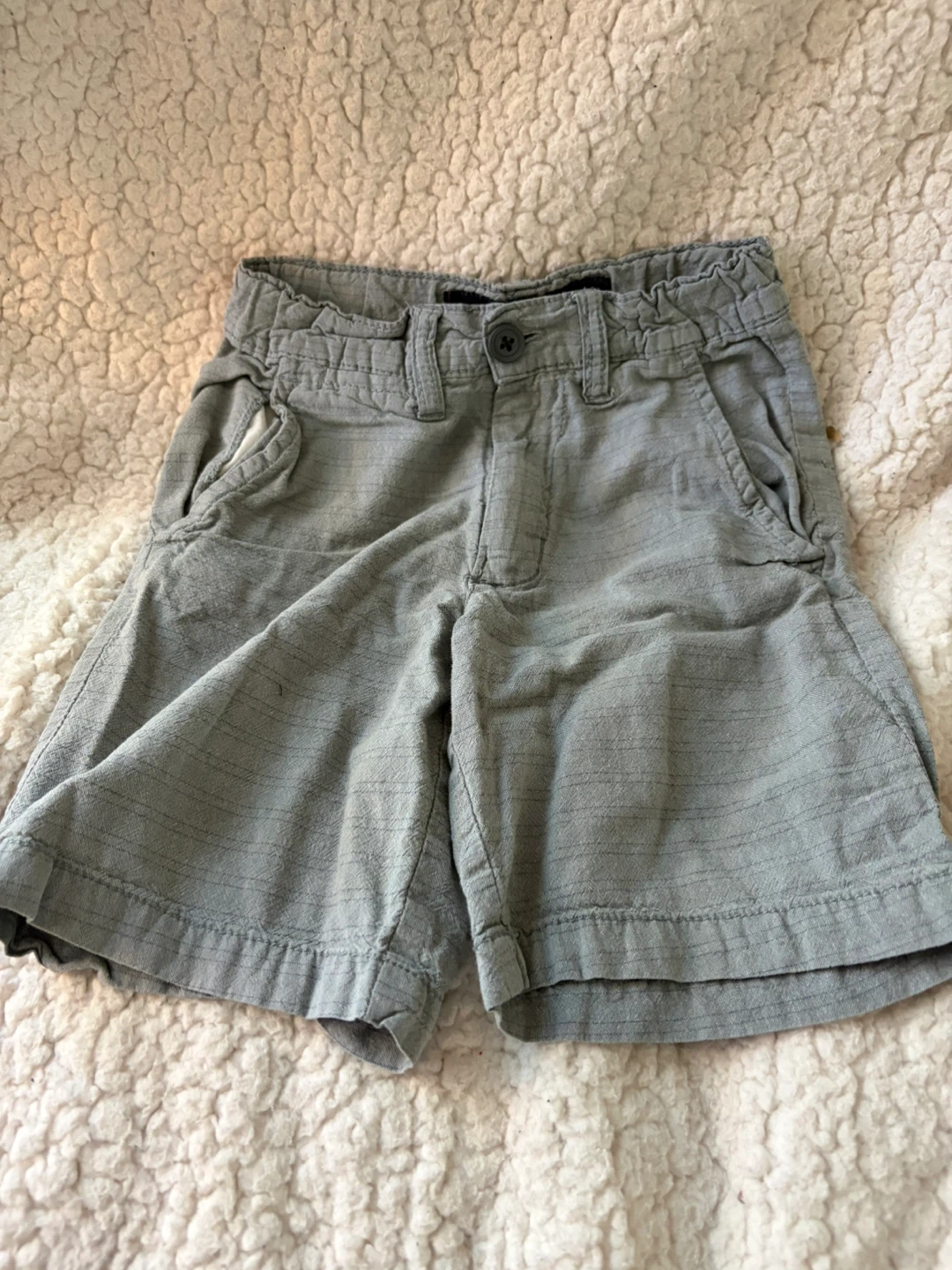 pd&c Boys Gray Cotton Shorts Size 6
