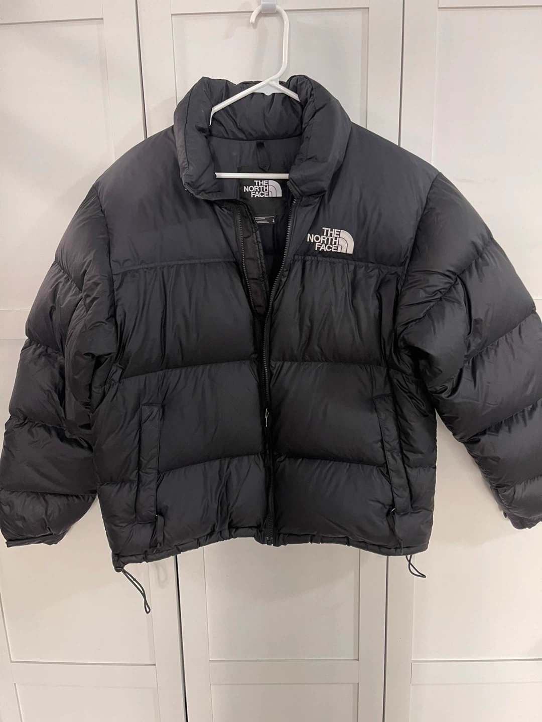 The North Face Nuptse Black Down Puffer Jacket - Large