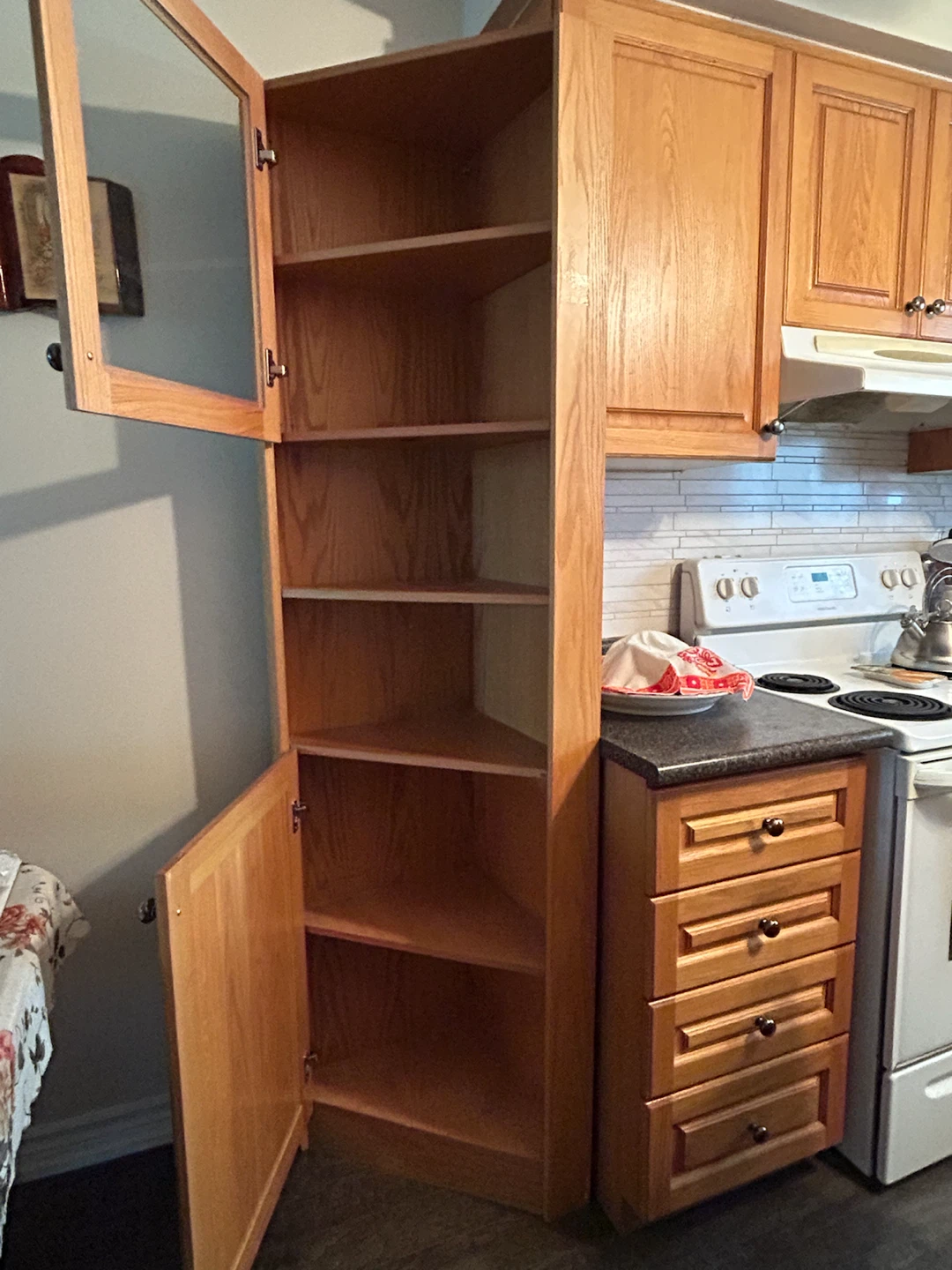 Corner Cabinet Natural Matte Finish - photo 3