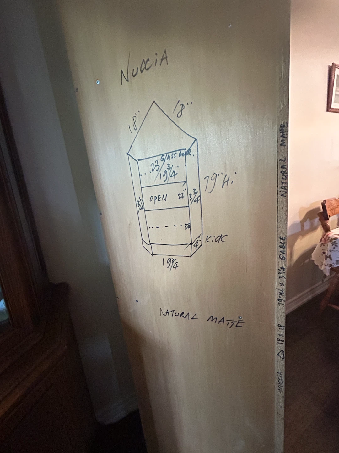 Corner Cabinet Natural Matte Finish - photo 4