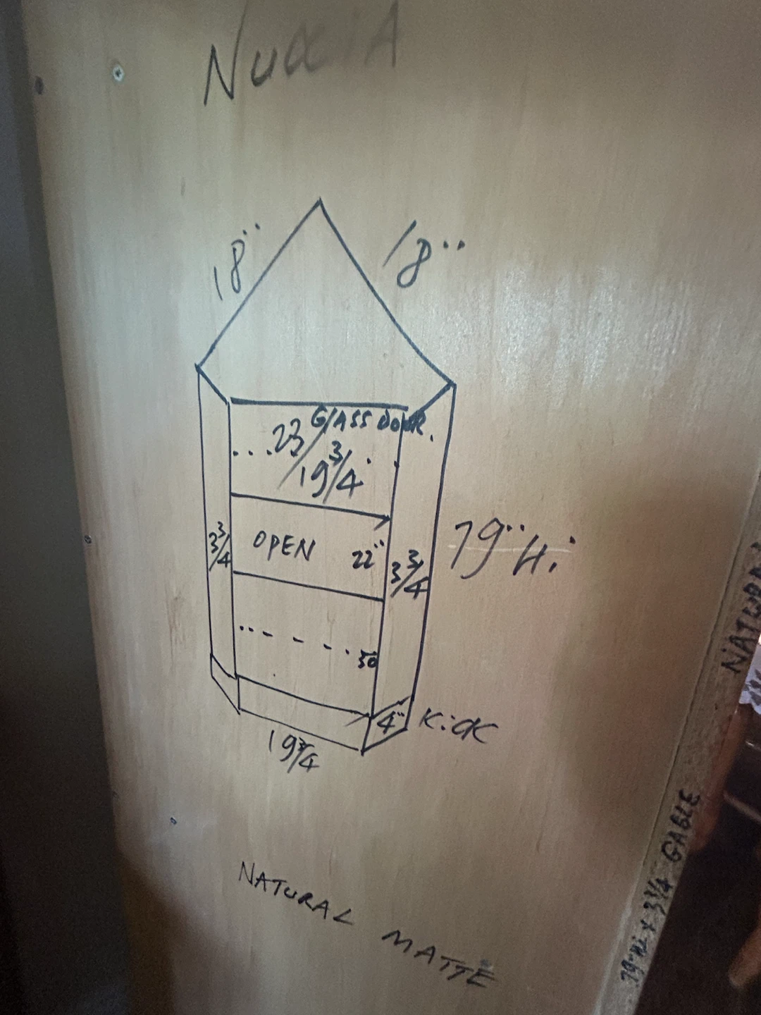 Corner Cabinet Natural Matte Finish - photo 5