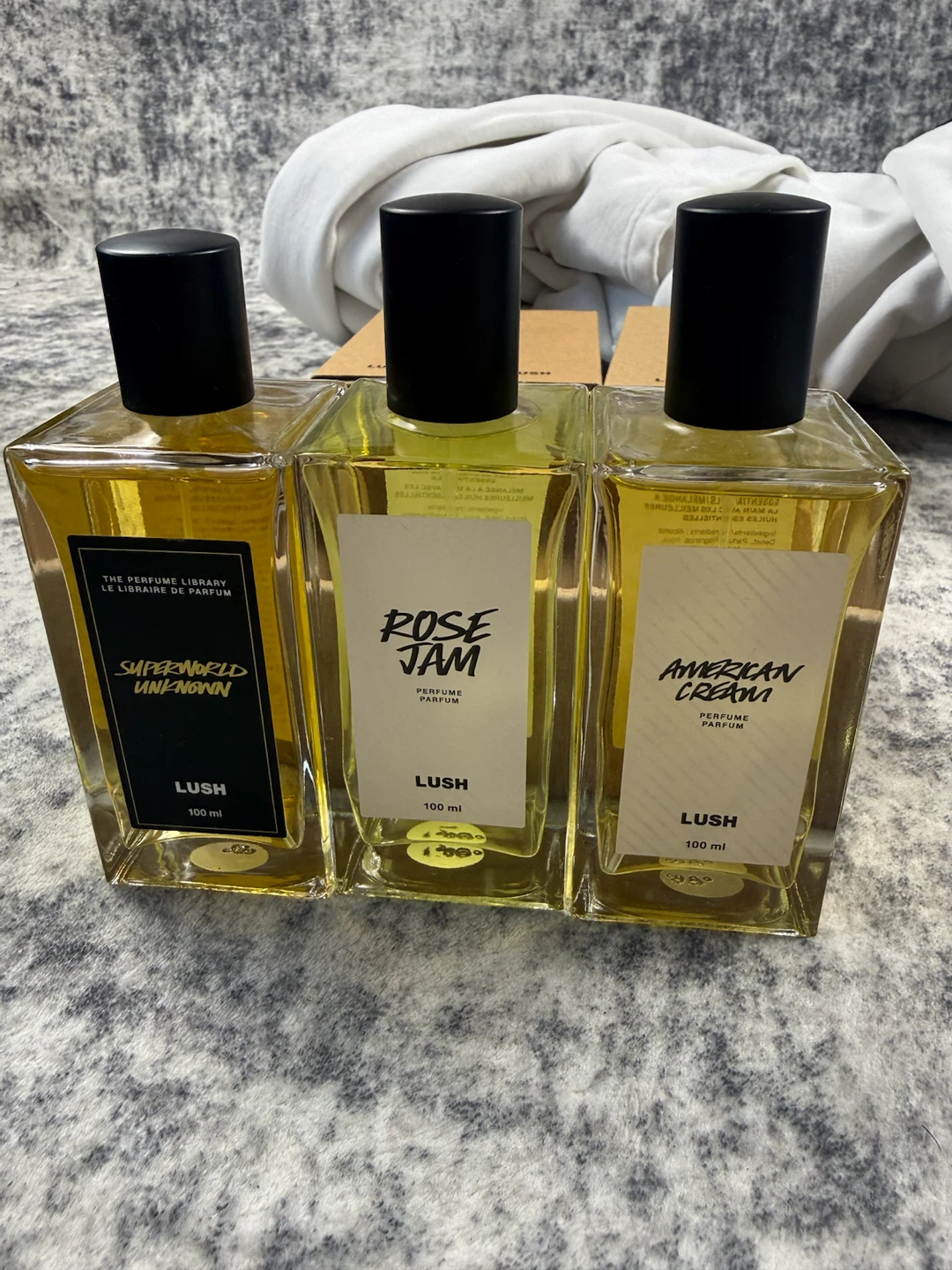 LUSH Perfume Lot  Superworld Unknown, Rose Jam & American Cream - photo 3