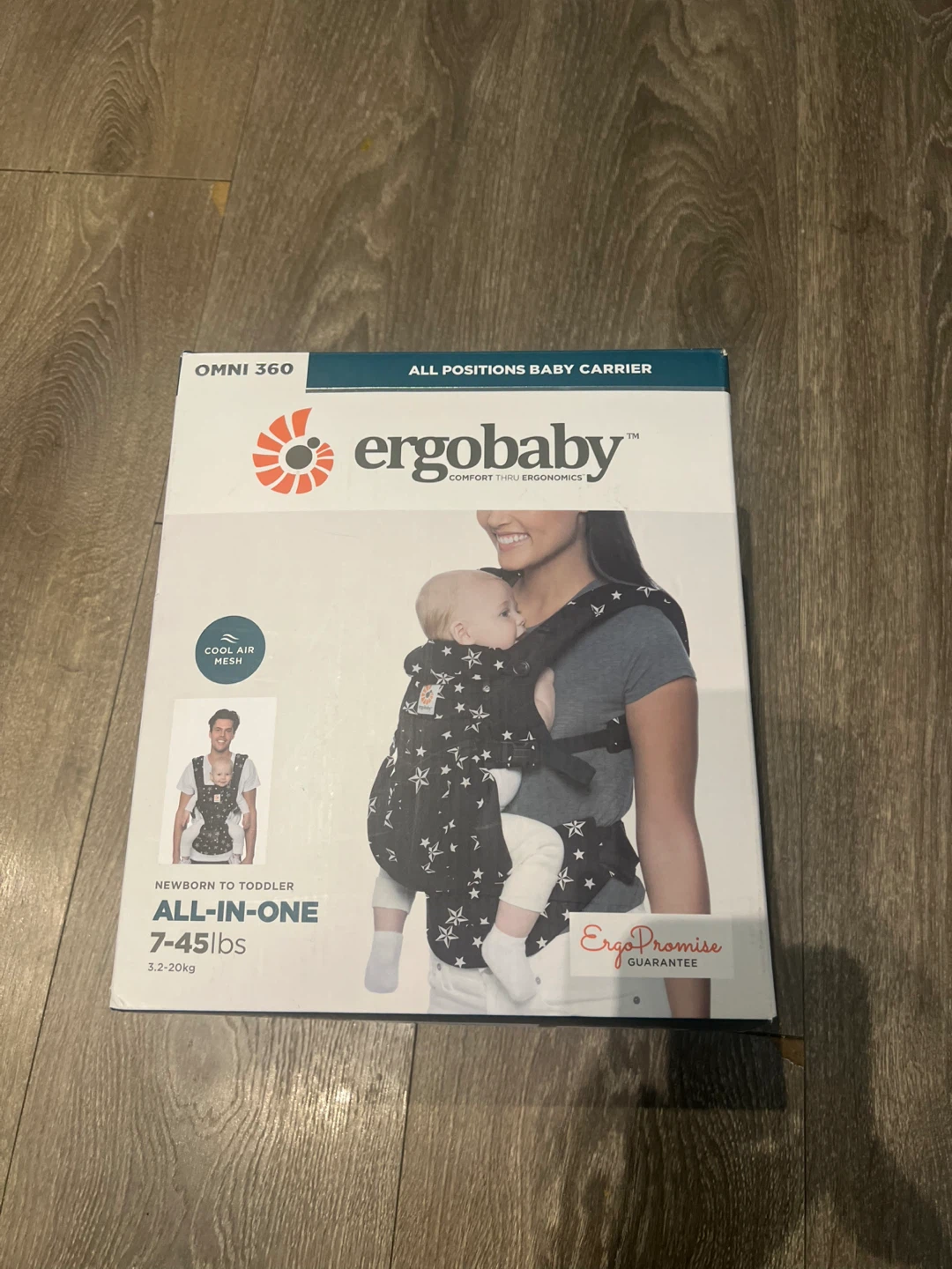 Ergobaby Omni 360 Cool Air Mesh Baby Carrier Black Stars - photo 4