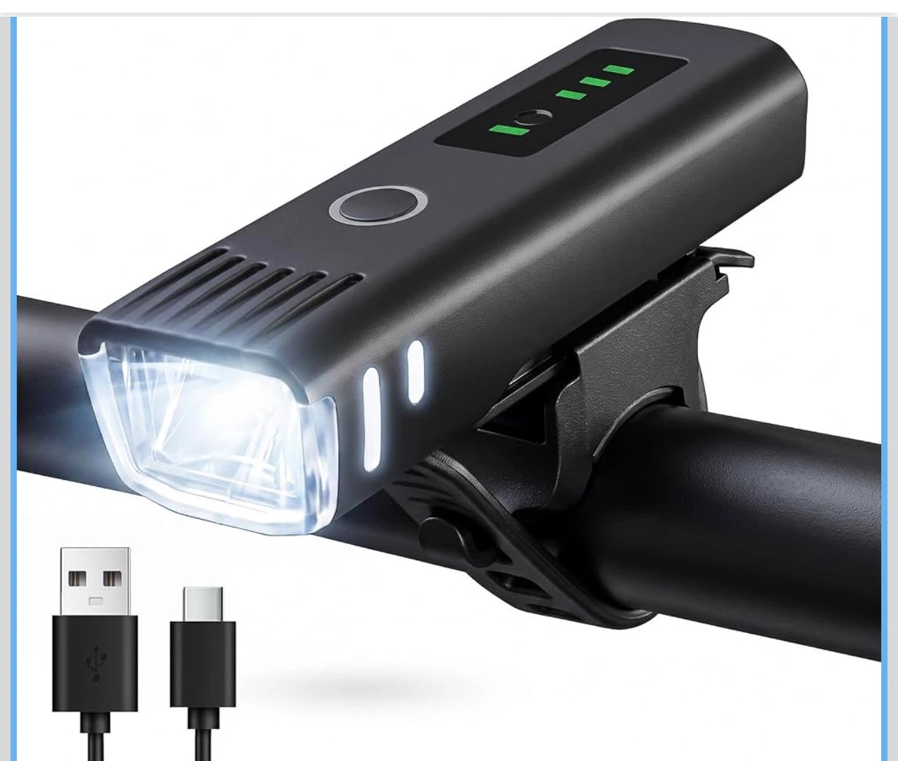 Professional USB Rechargeable Bike Front Light