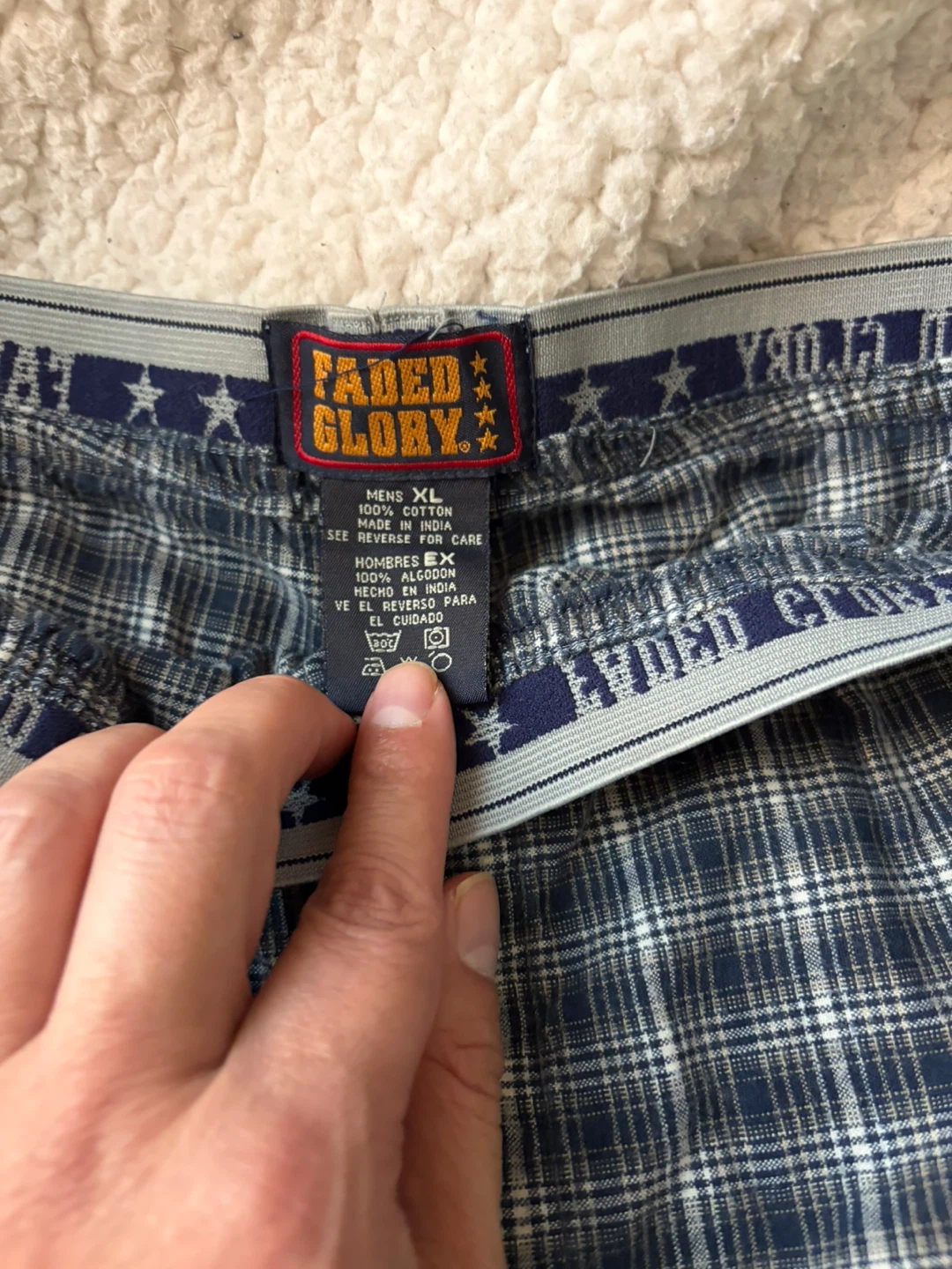 Faded Glory Men's Plaid Sleep/Boxer Shorts XL - photo 2