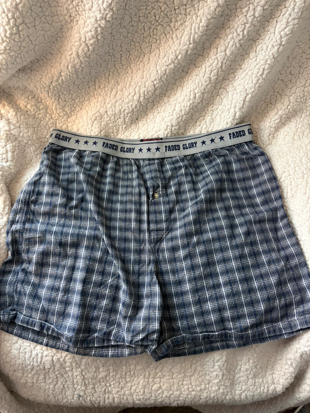 Faded Glory Men's Plaid Sleep/Boxer Shorts XL