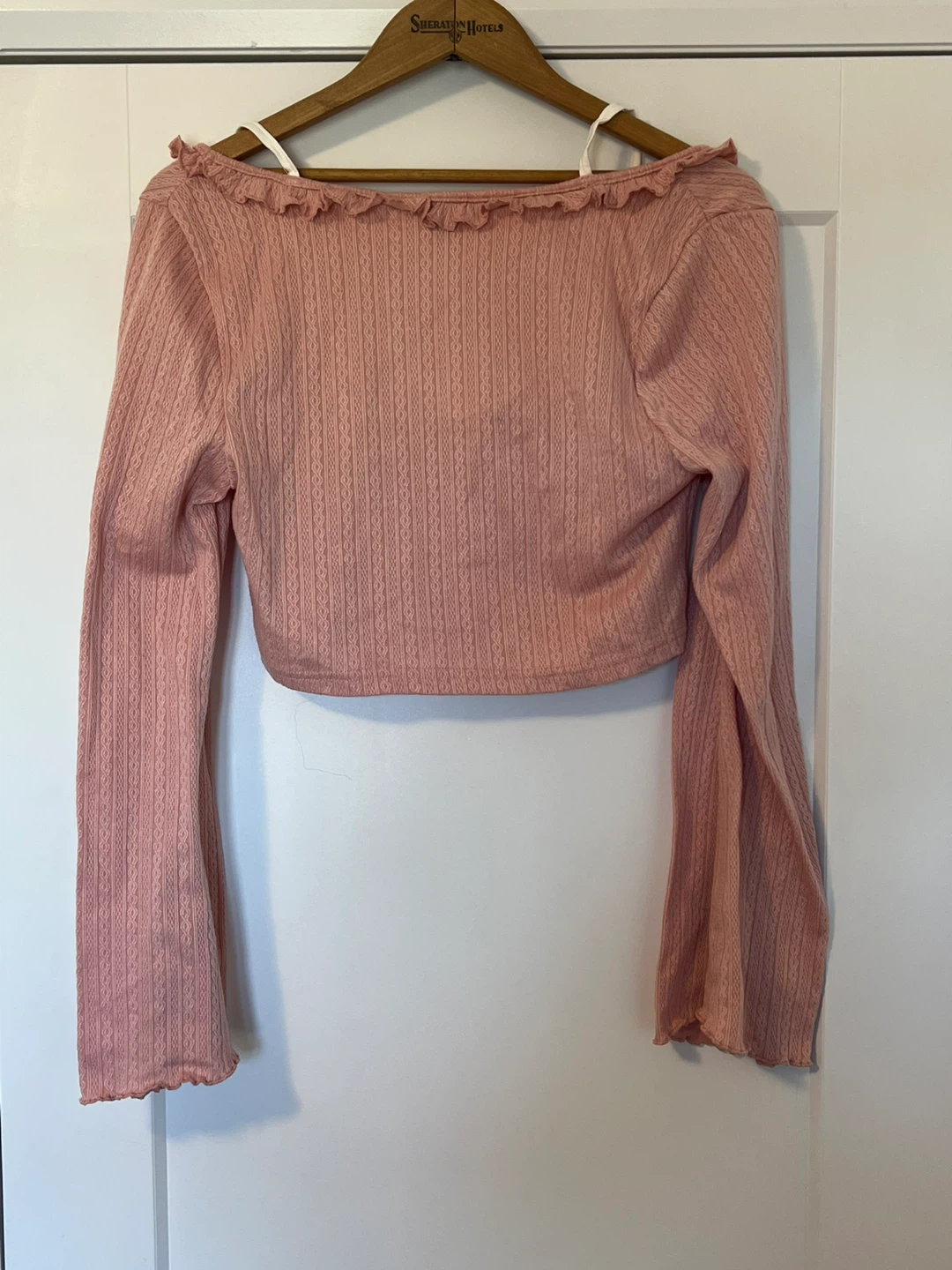 SHEIN Curve OXL pink crop top - photo 3