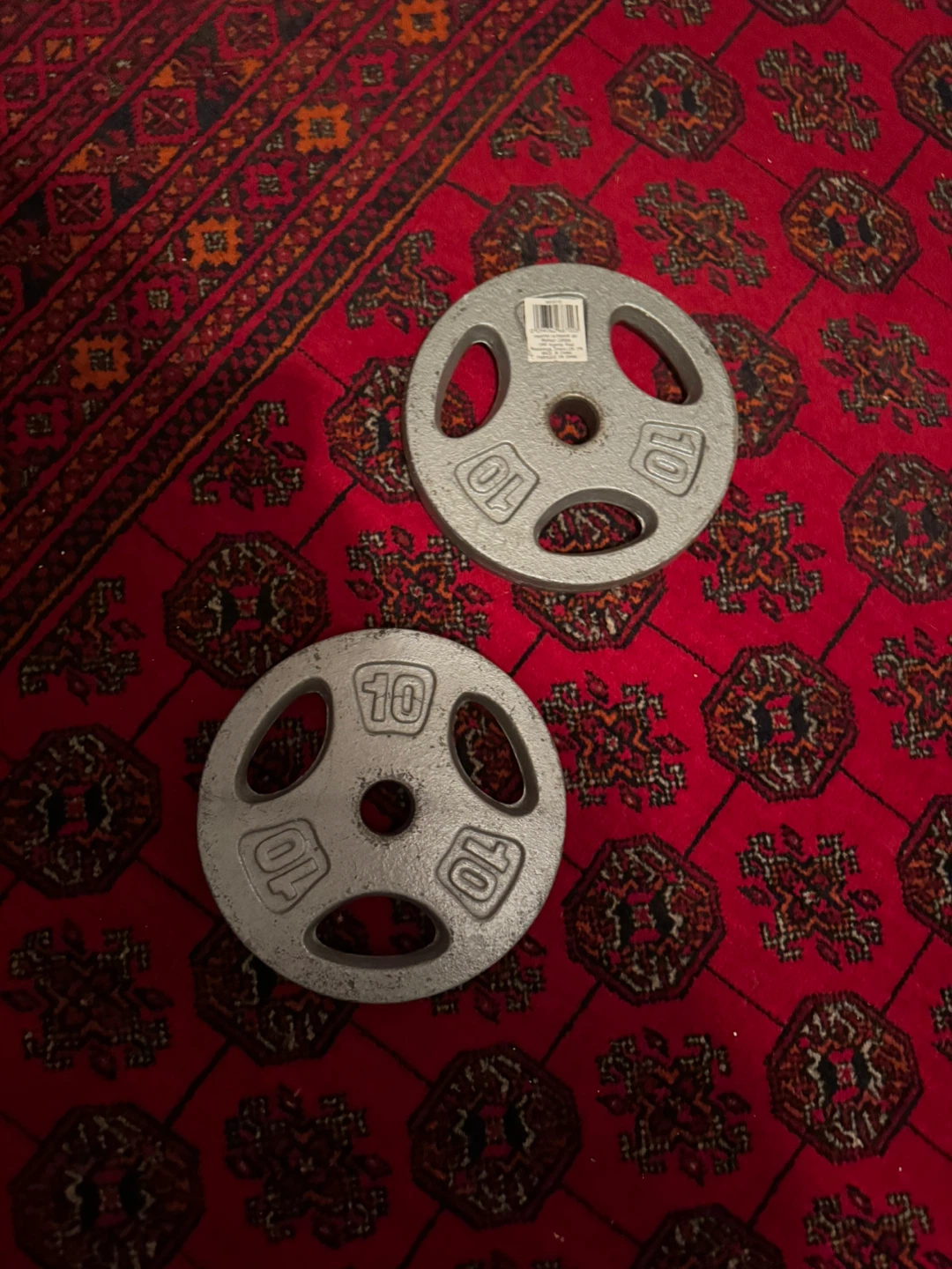 Home gym weights, dumbells, plates and cur bars - photo 2