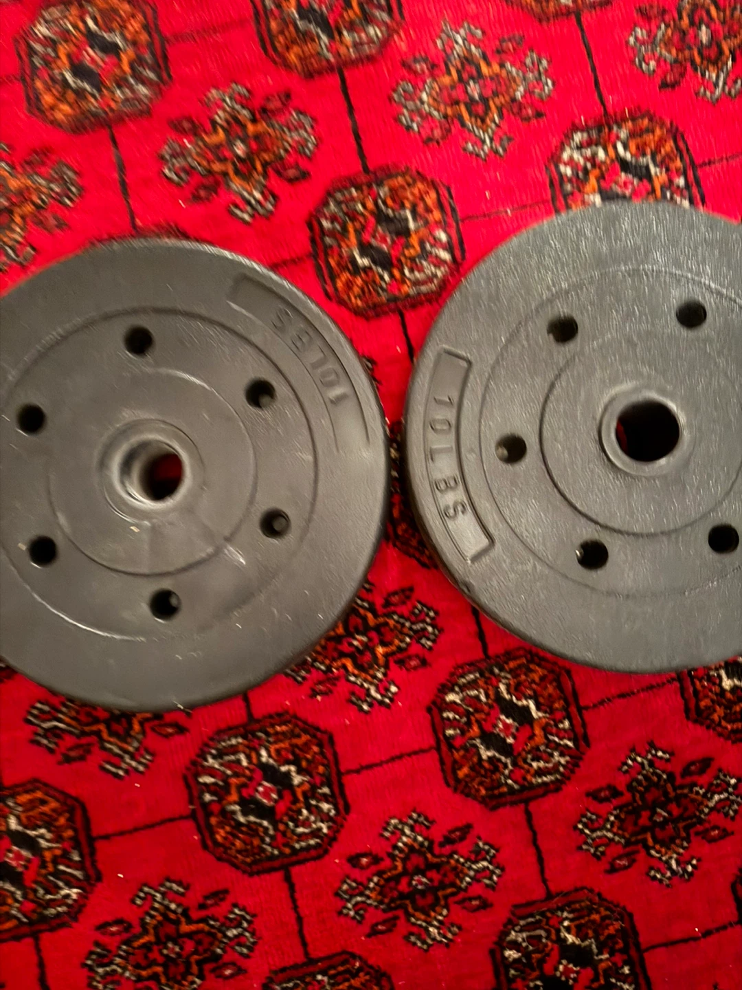 Home gym weights, dumbells, plates and cur bars - photo 5