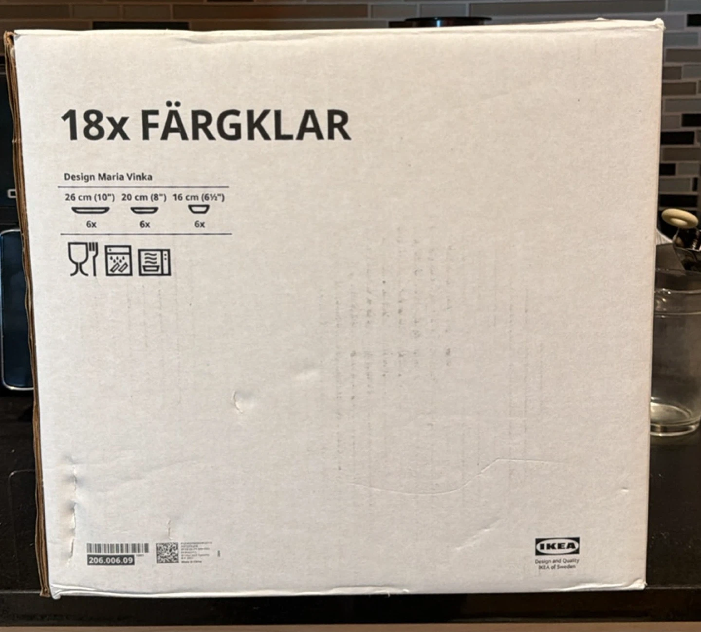 IKEA FÄRGKLAR 18-piece dinnerware set