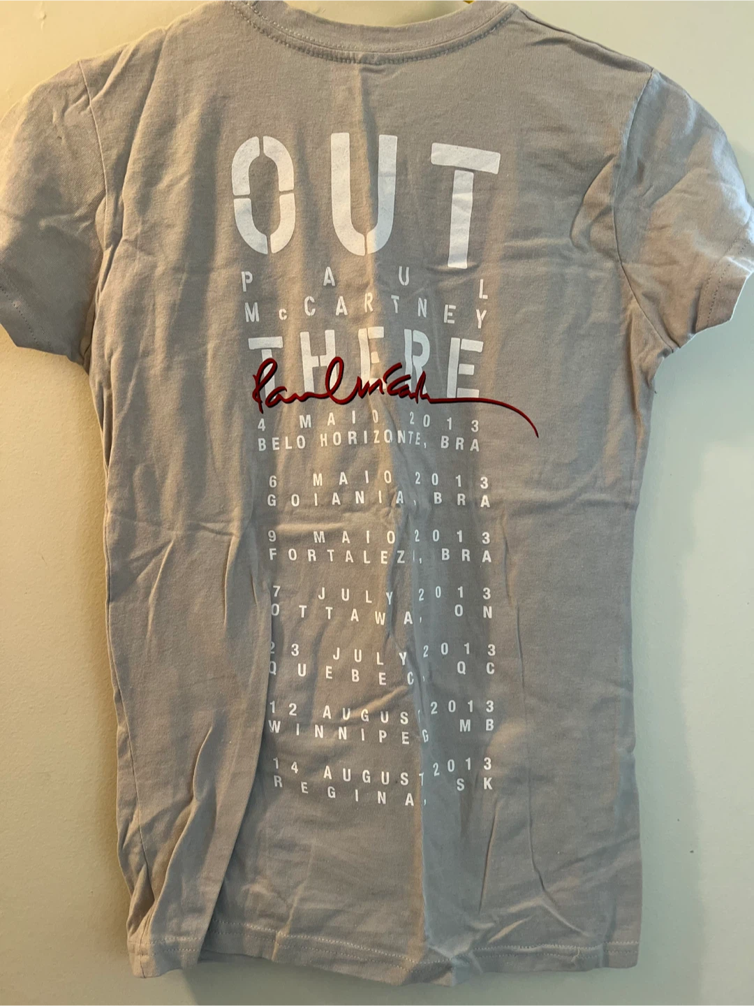 New-Paul McCartney Out There Tour T-Shirt-size Small - photo 2