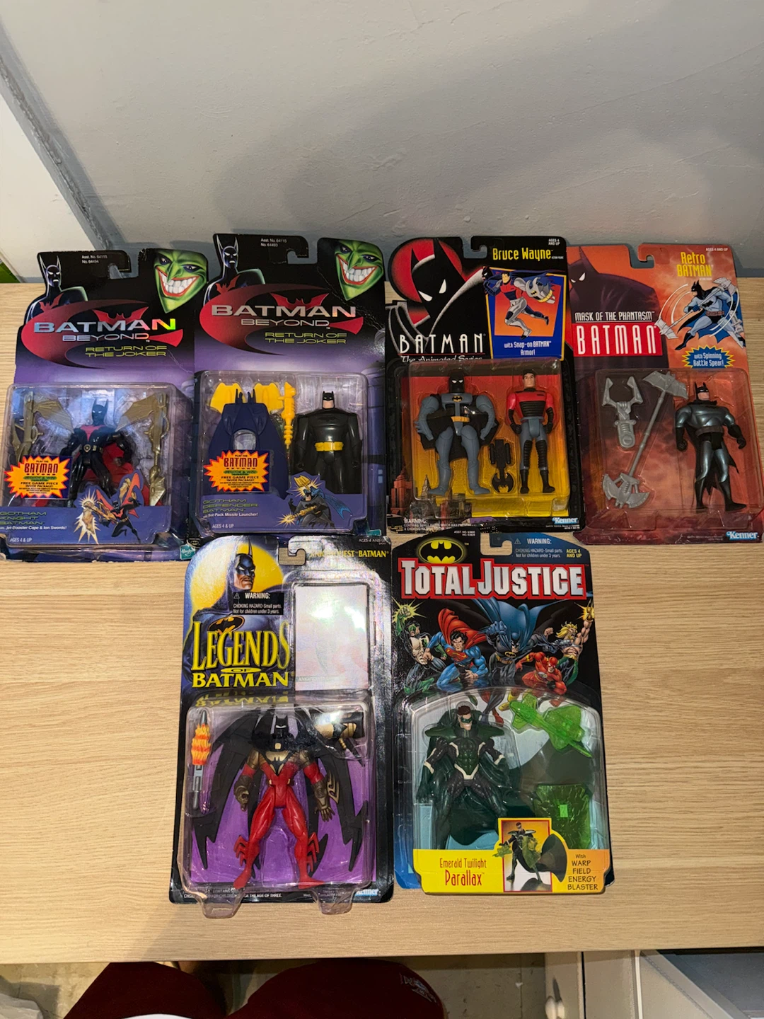 Collection of 6 Vintage Batman Action Figures