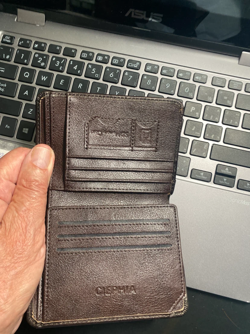 Ciephia Brown Leather Tri-fold Wallet - photo 2