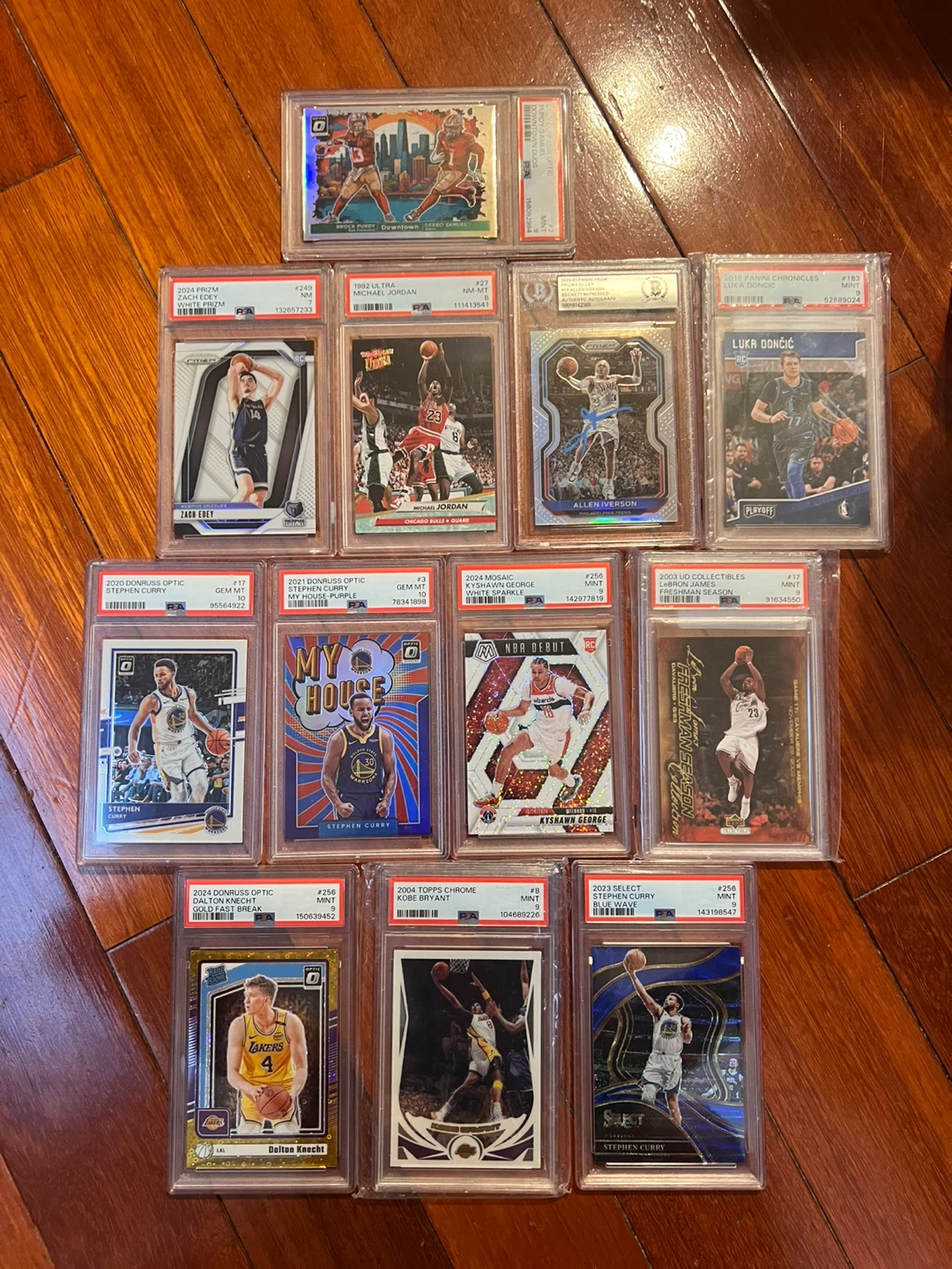 Collection of 12 Graded Sports Trading Cards - photo 2