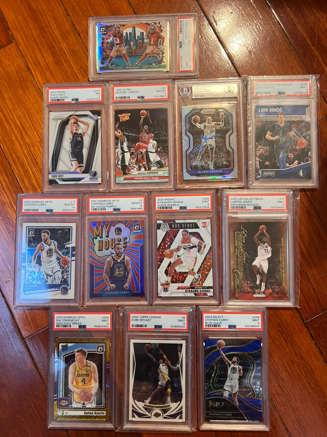 Collection of 12 Graded Sports Trading Cards - photo 3