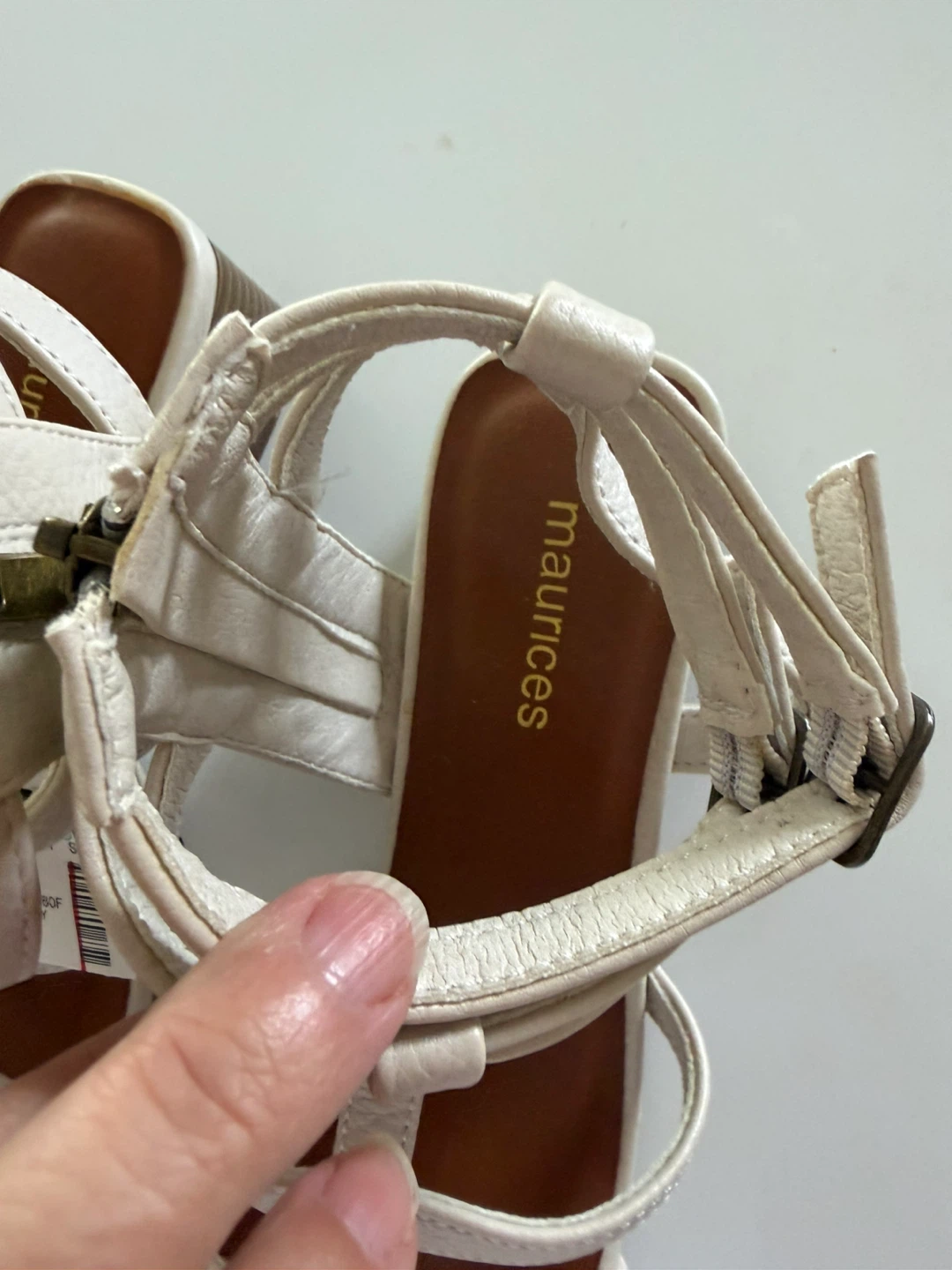 Maurices Cream Sandals Size 7 - photo 4