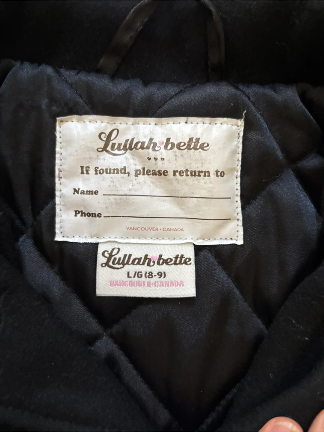 Lullah bette Girls Black Wool-Blend Coat - photo 2