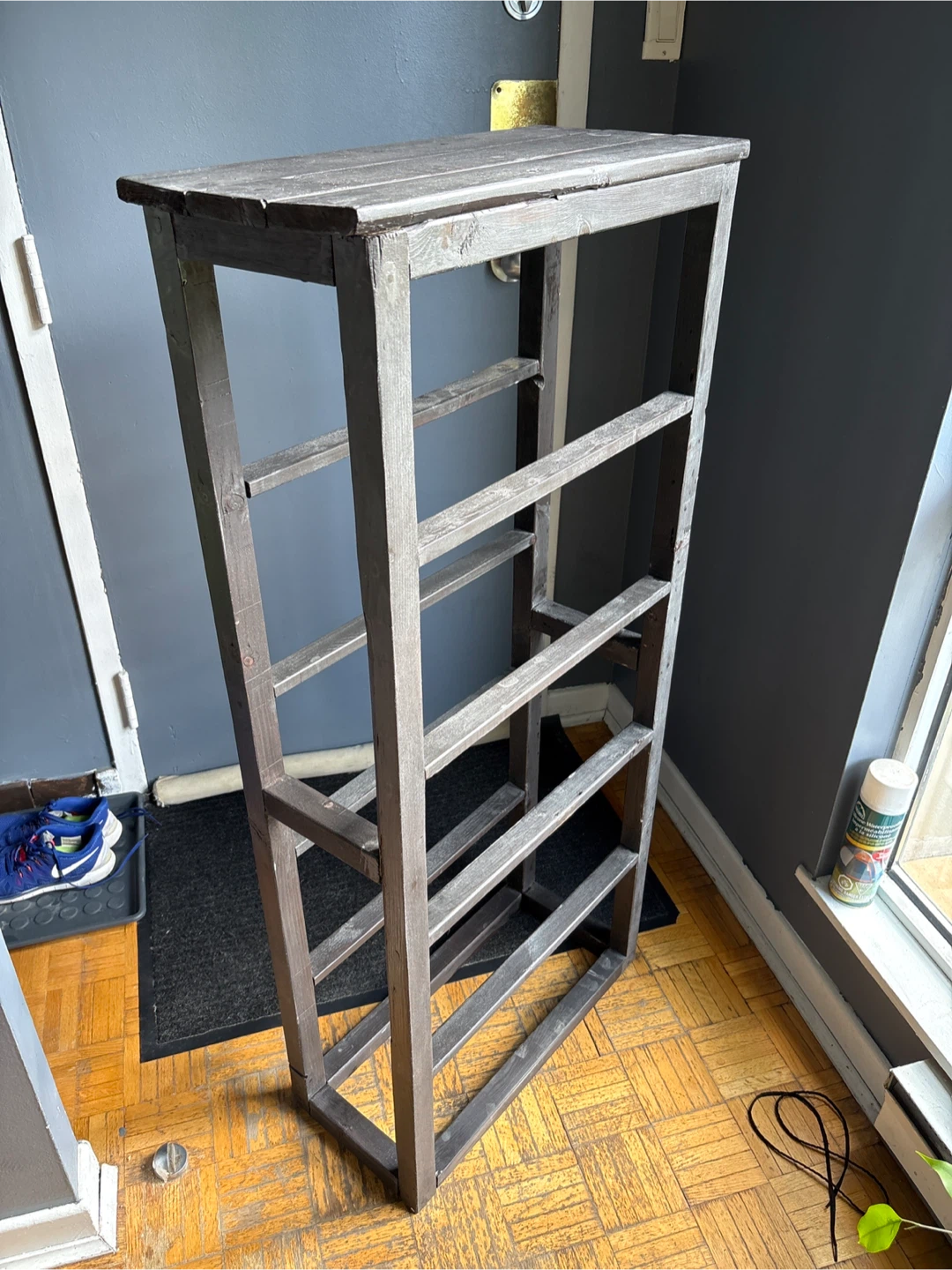 Rustic Wooden Shoe Rack