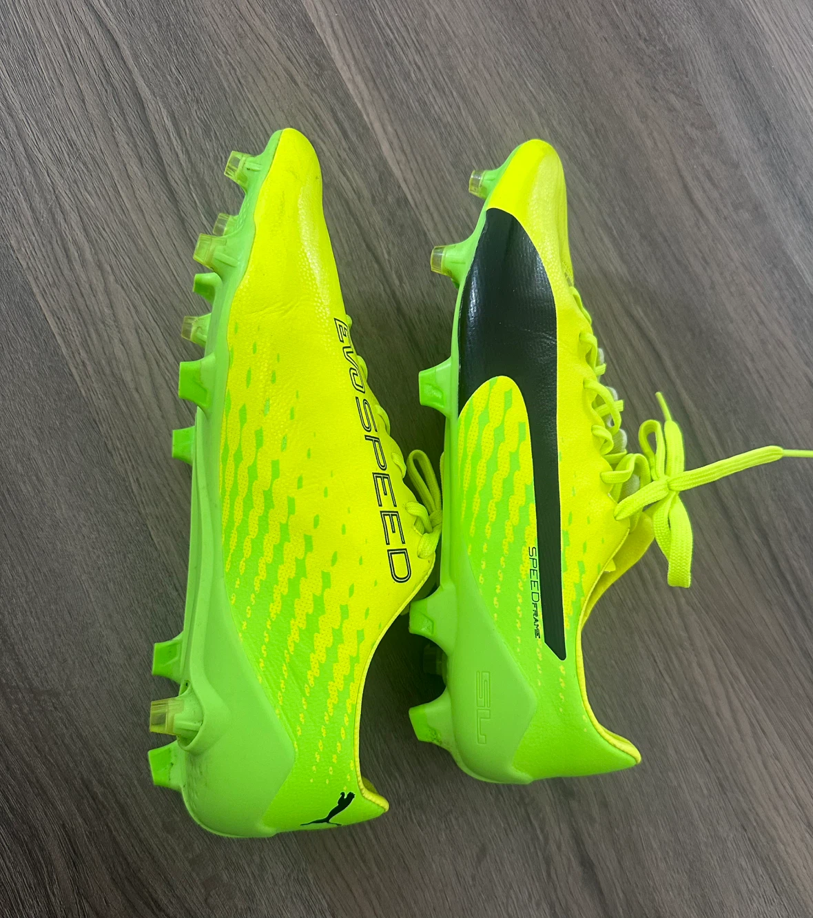 Puma evoSPEED Soccer Cleats - Neon Yellow - Size 8.5 US - photo 3