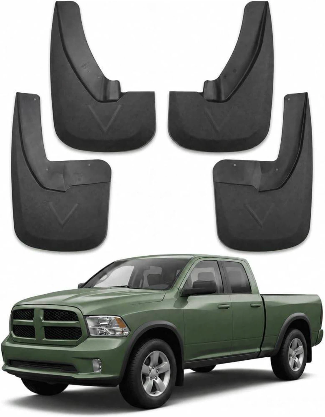 Rigvo Mud Flaps for 2009–2018 Dodge Ram 1500 - New