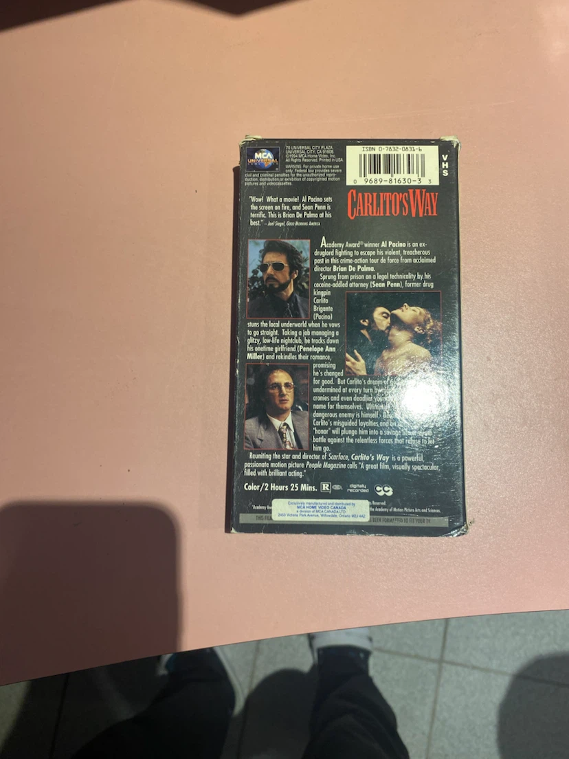 Carlito's Way VHS - photo 2
