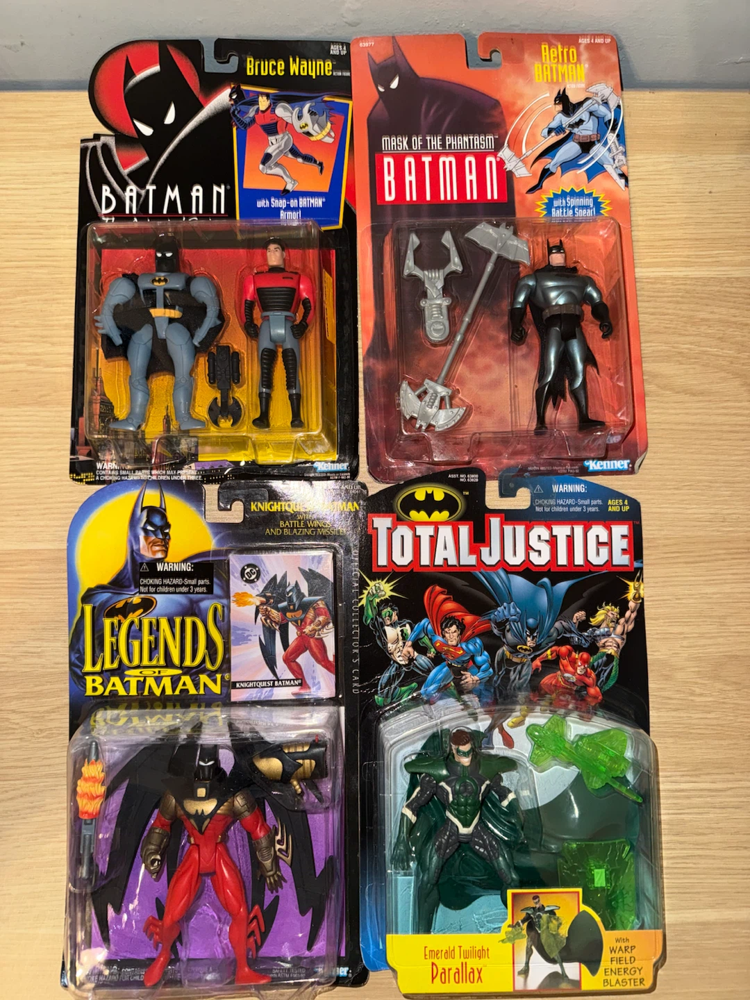 Lot of 4 Vintage DC Comics Action Figures