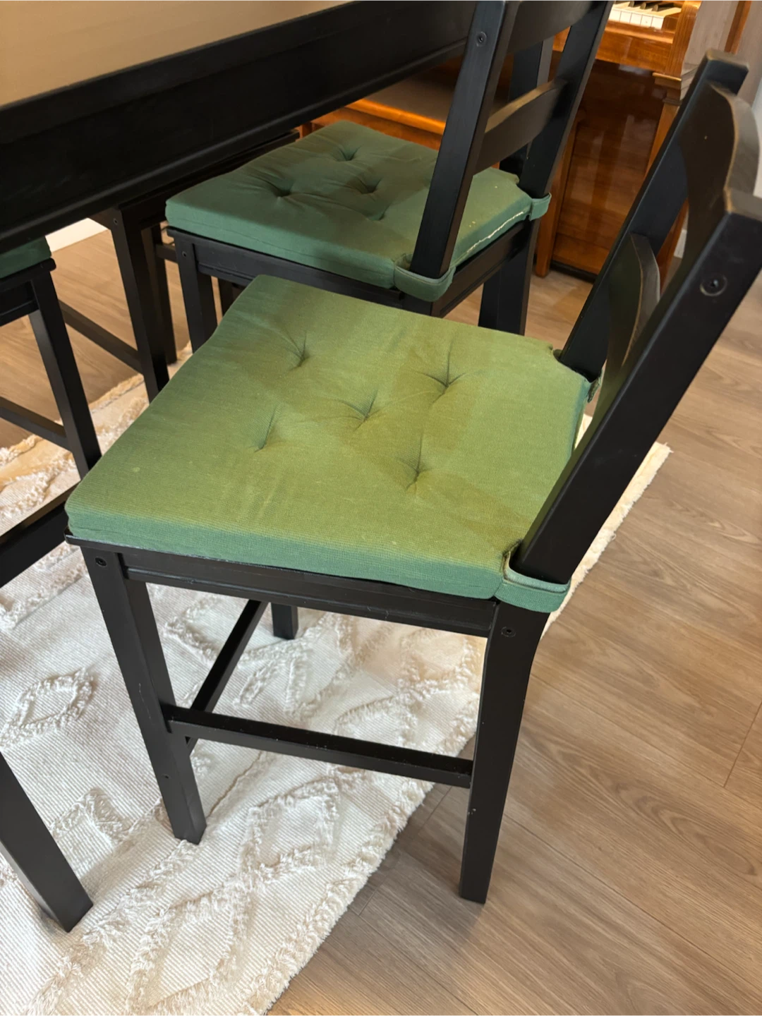 IKEA Black Bar Table and 4 Chairs - photo 2