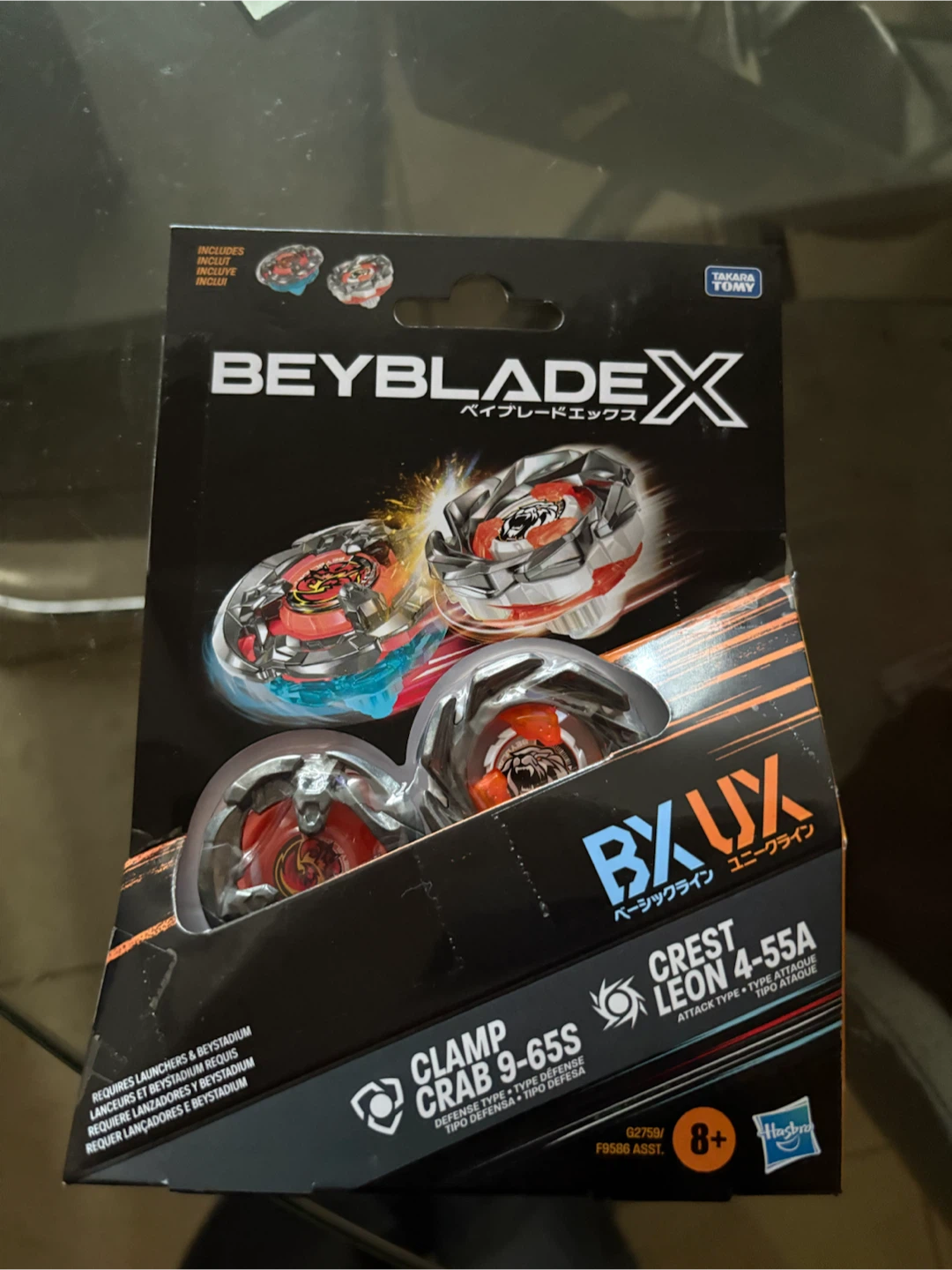 Beyblade X Clamp Crab and Crest Leon 2-Pack