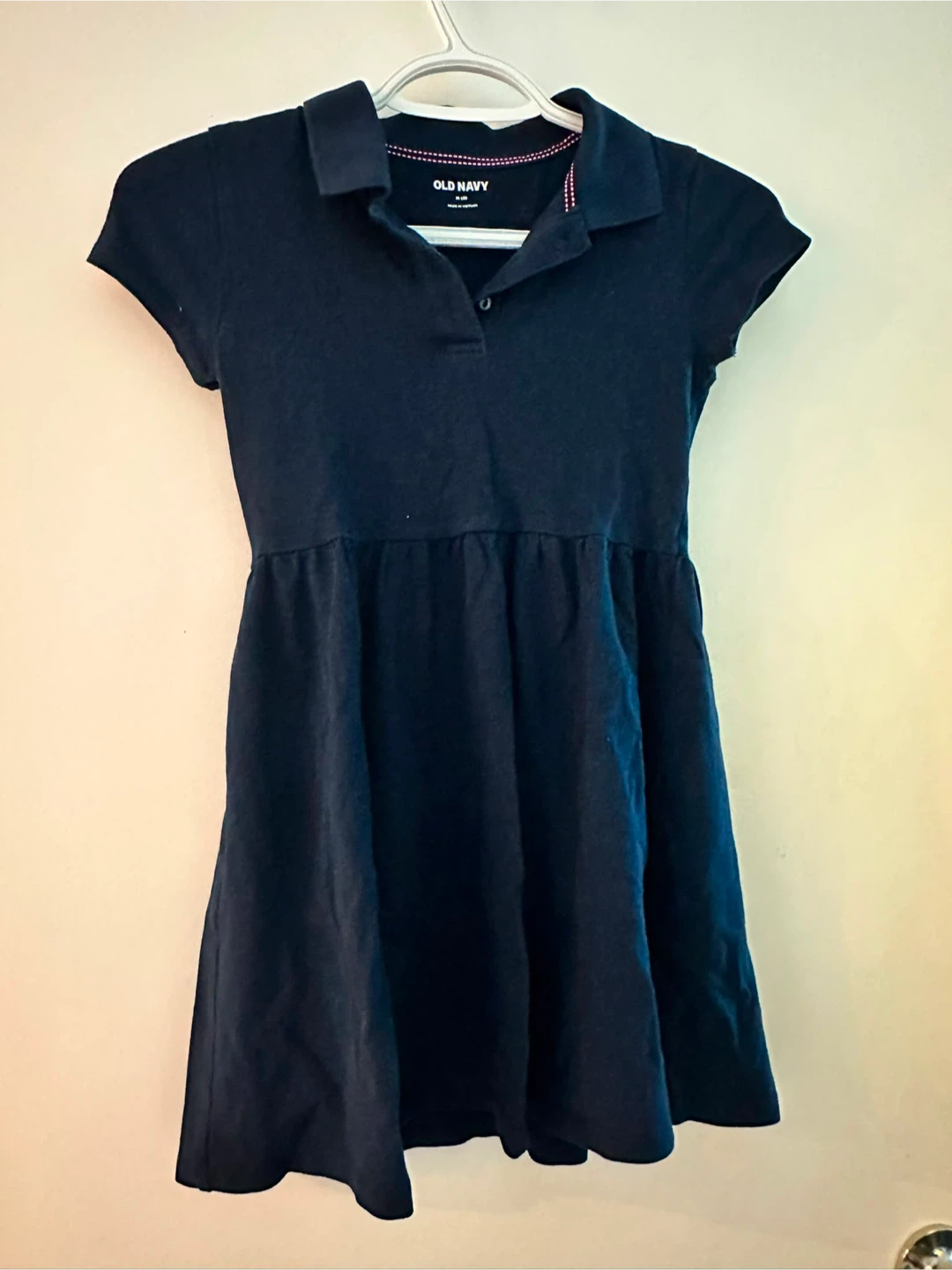 Old Navy Girls Navy Blue Polo Dress