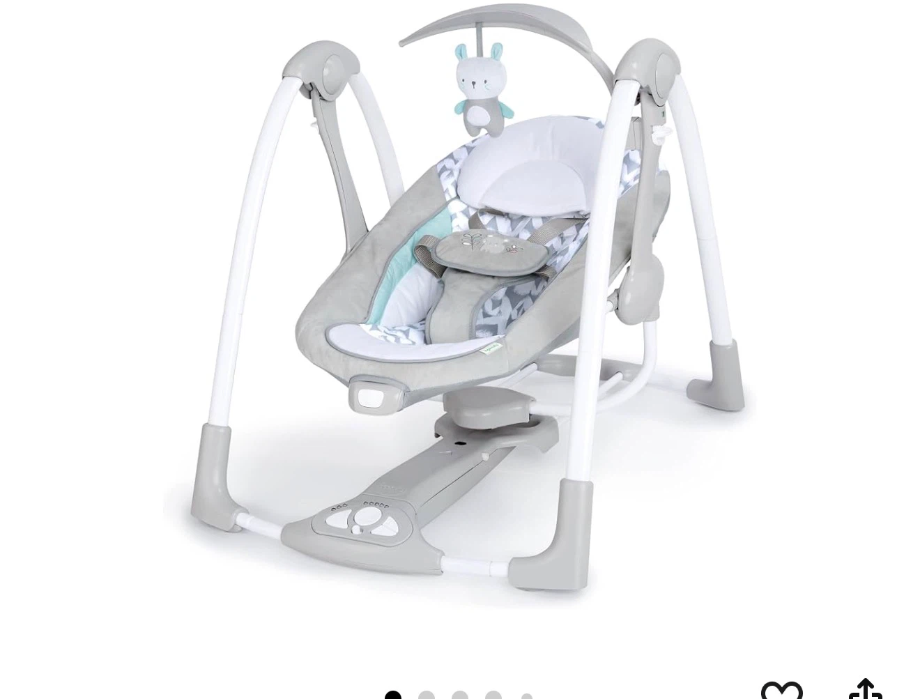 Ingenuity ConvertMe Swing-2-Seat Portable Swing - photo 3