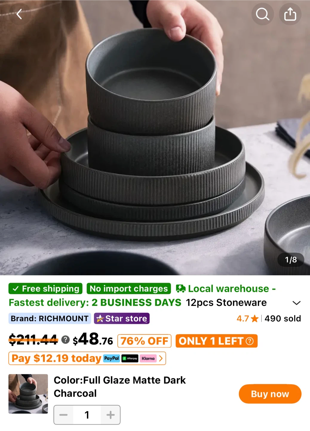 12-Piece Dinnerware Set - photo 2